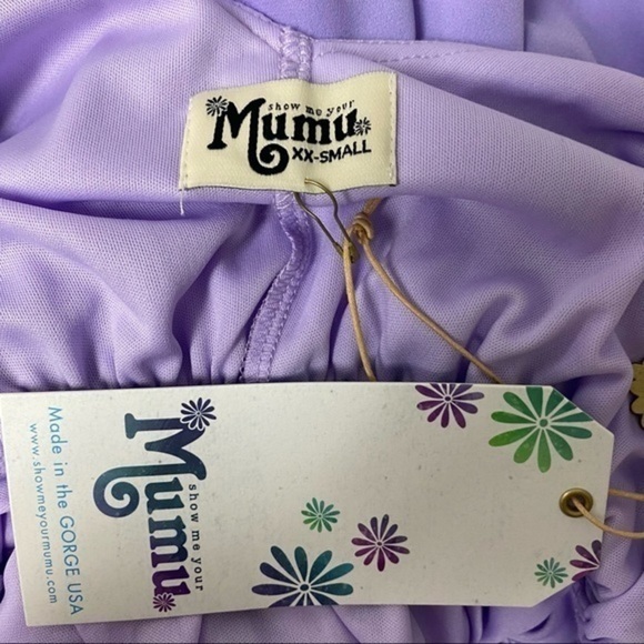 NWOT SMYM Kendal Maxi Dress in Lilac Crisp Chiffon - Picture 6 of 9